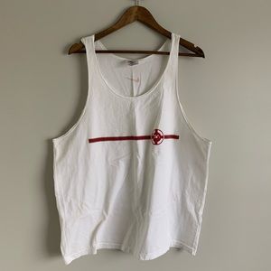 Nike tank top white red men’s XL